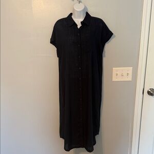 Wonderly Navy Short-Sleeve Shirt Dress
